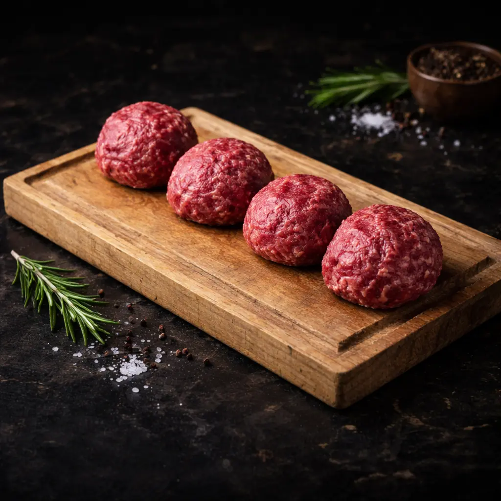 Carne molida de avestruz magra y hipoalergénica para cocina diaria familiar